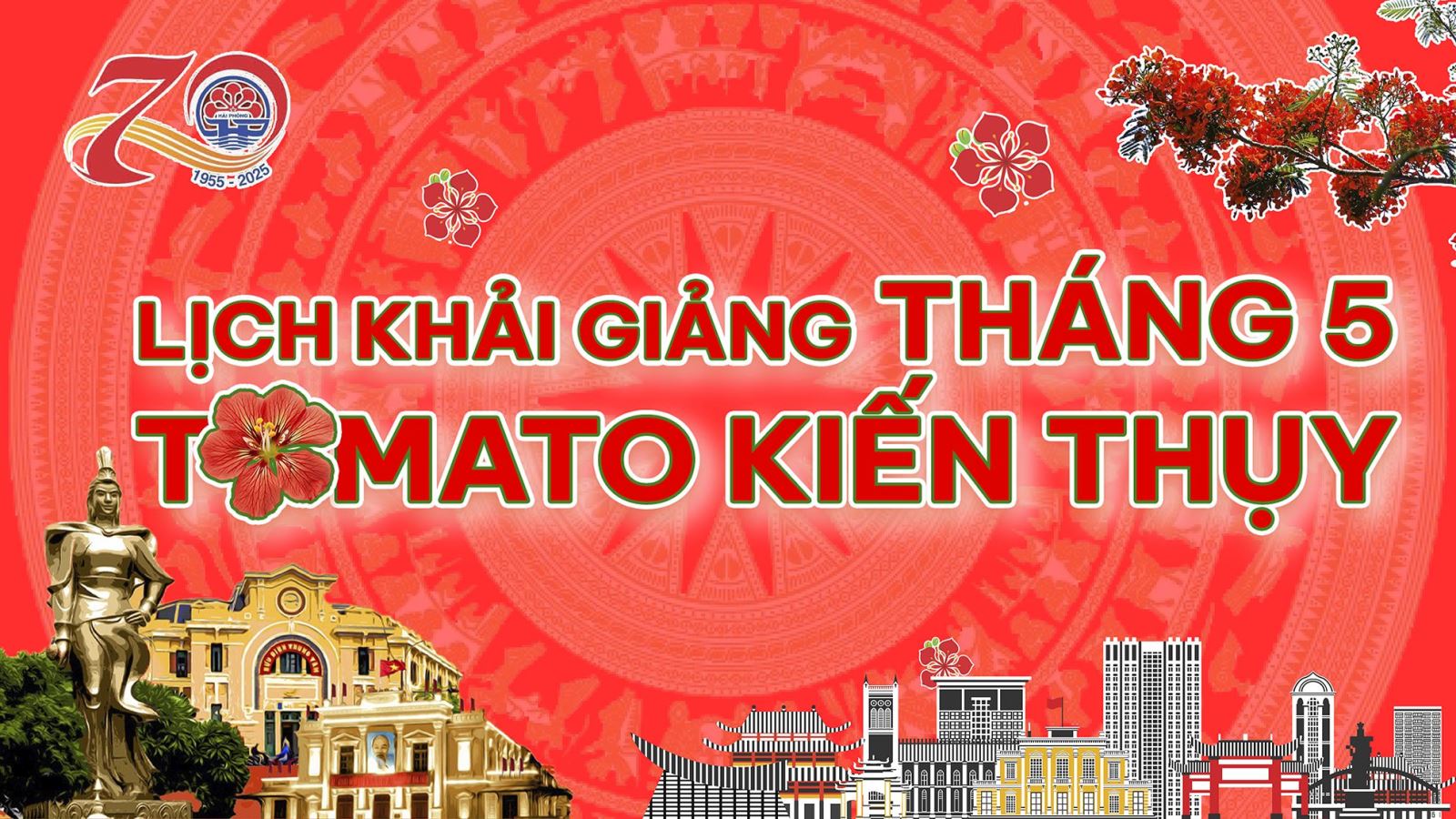 LỊCH KHAI GIẢNG THÁNG 5/2025 CỦA TOMATO CƠ SỞ KIẾN THỤY