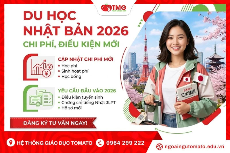Du Học Nhật Bản 2026: Chi Phí, Điều Kiện Mới