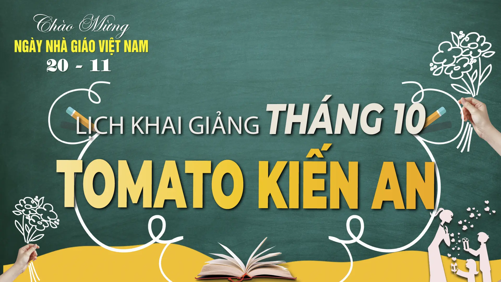 LỊCH KHAI GIẢNG THÁNG 11/2025 CỦA TOMATO CƠ SỞ KIẾN AN