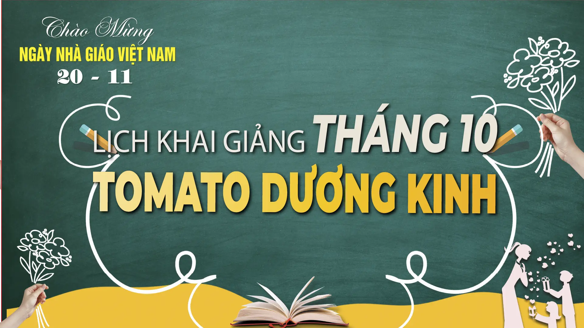 LỊCH KHAI GIẢNG THÁNG 11/2025 CỦA TOMATO CƠ SỞ DƯƠNG KINH