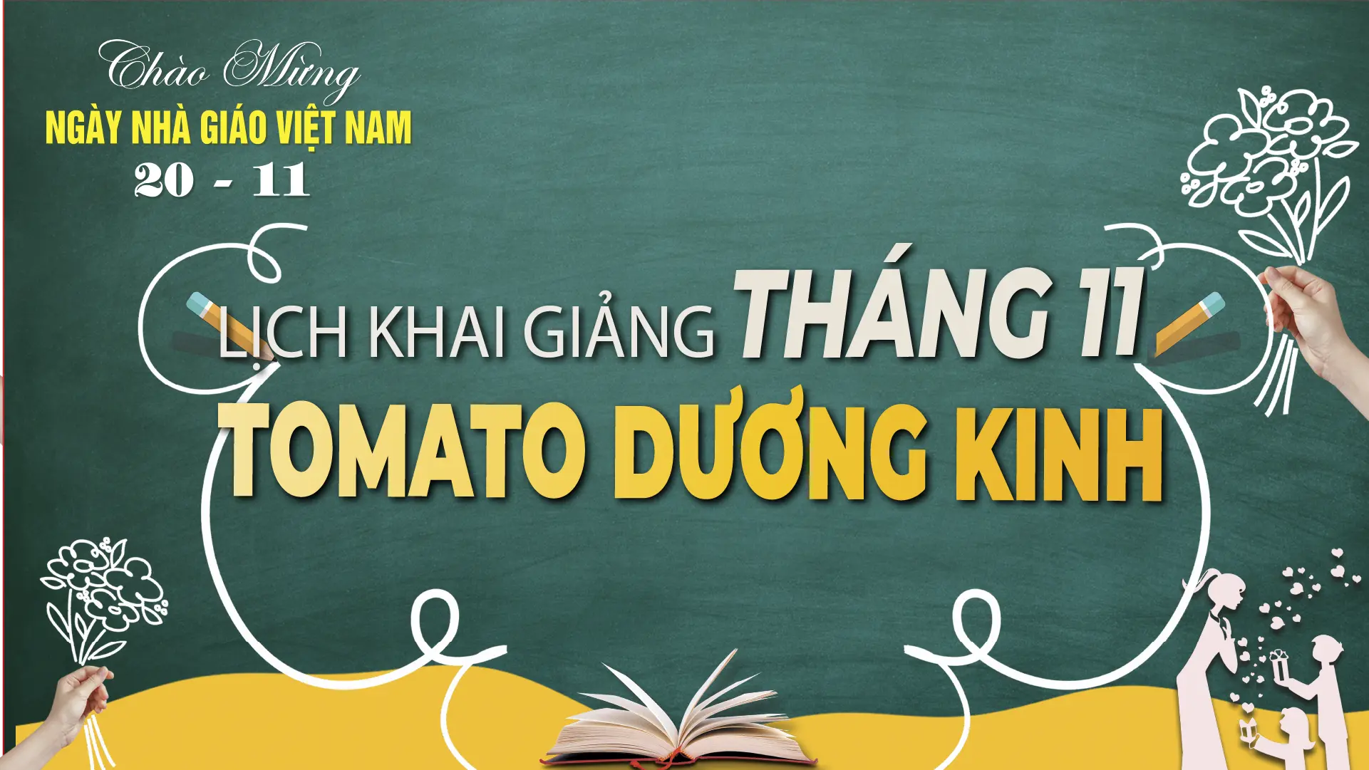 LỊCH KHAI GIẢNG THÁNG 11/2025 CỦA TOMATO CƠ SỞ DƯƠNG KINH