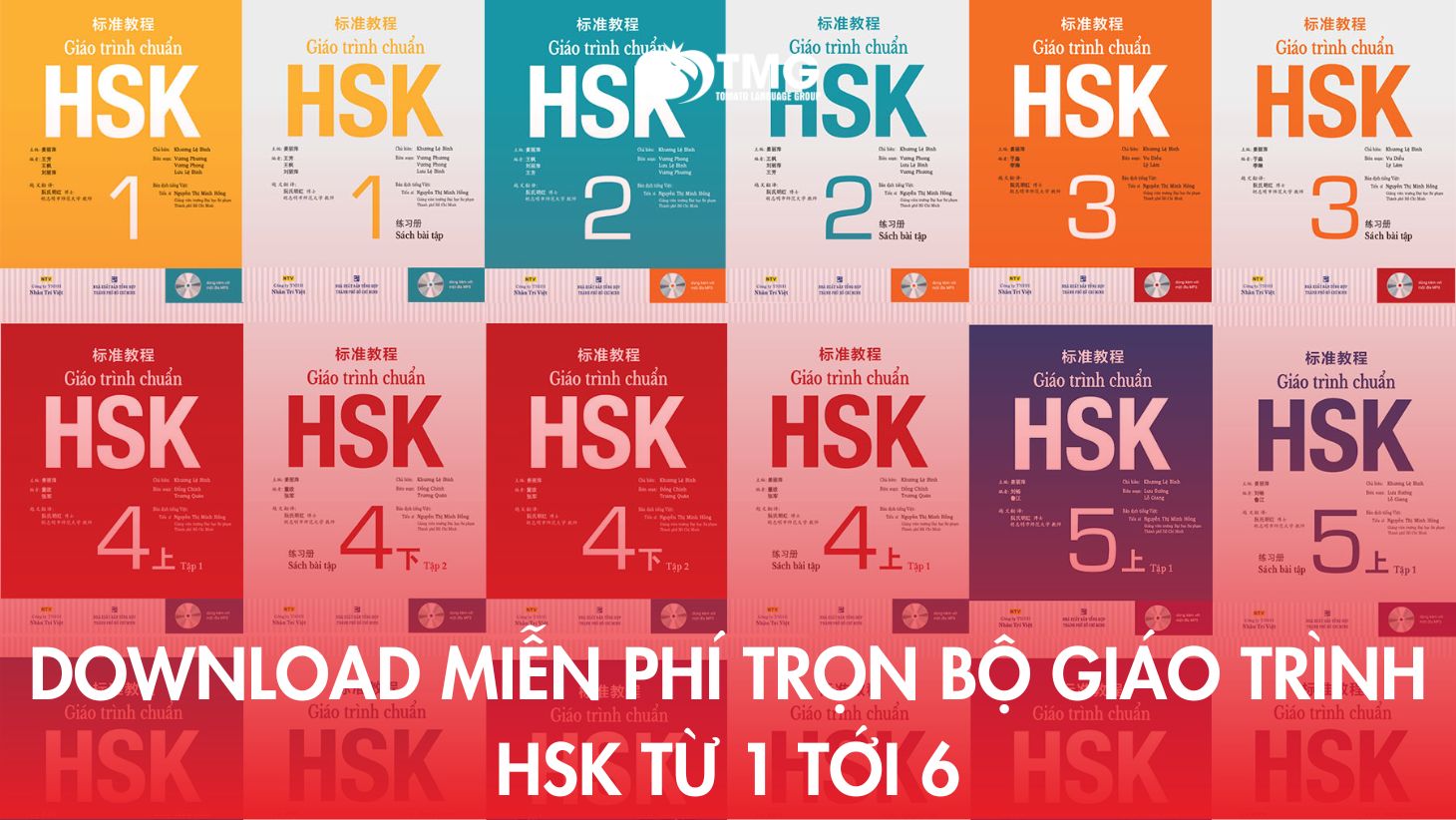 Download miễn phí trọn bộ giáo trình HSK từ 1 tới 6
