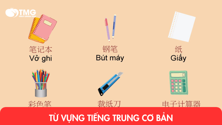 Từ vựng tiếng Trung cơ bản