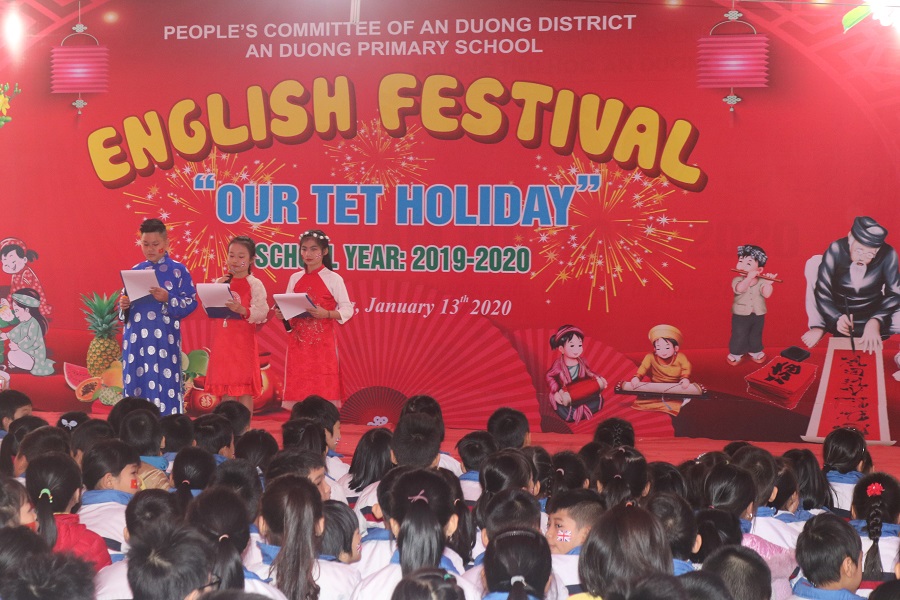 Trường tiểu học An Dương: Tổ chức Festival tiếng Anh với chủ đề “Our Tet Holiday”