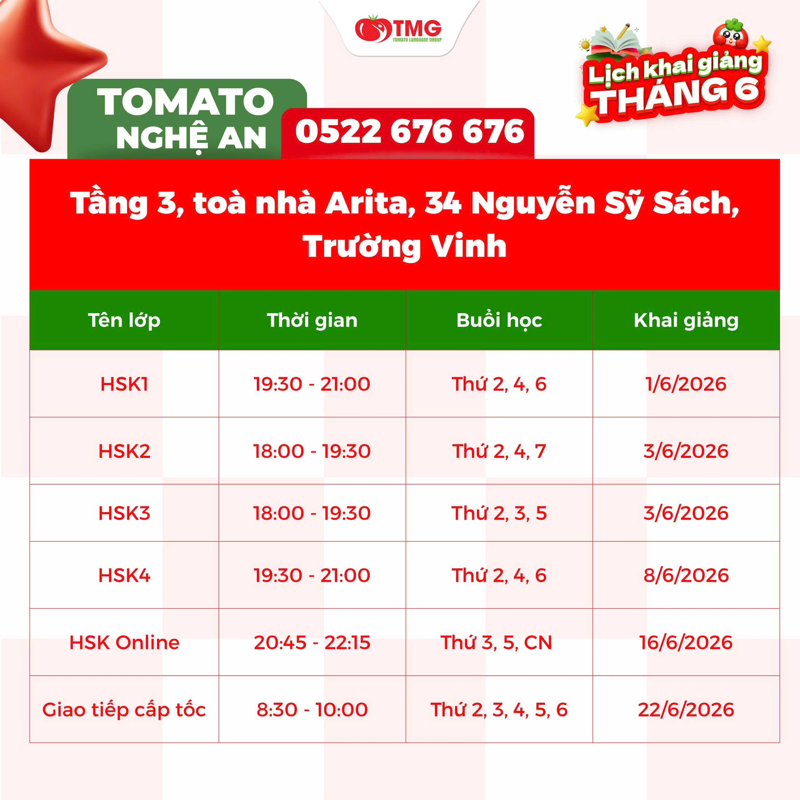 Vì sao nên học tiếng Trung tháng 6 tại Tomato Nghệ An?