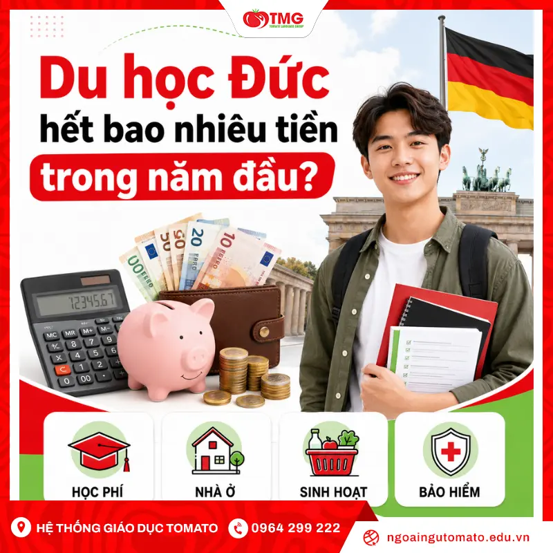 Du học Đức hết bao nhiêu tiền trong năm đầu?