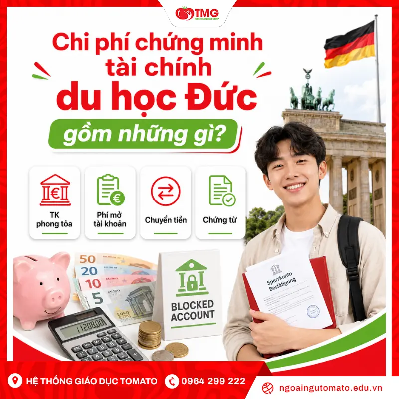 Chi phí chứng minh tài chính du học Đức gồm những gì?