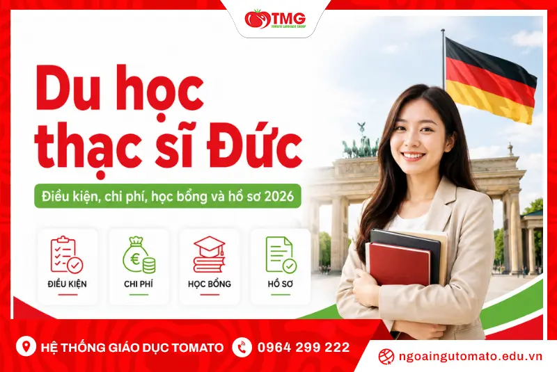 Du học thạc sĩ Đức: Điều kiện, chi phí, hồ sơ 2026