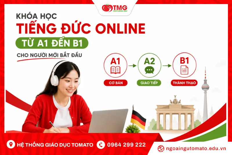 Khóa học tiếng Đức online từ A1 đến B1 cho người mới bắt đầu