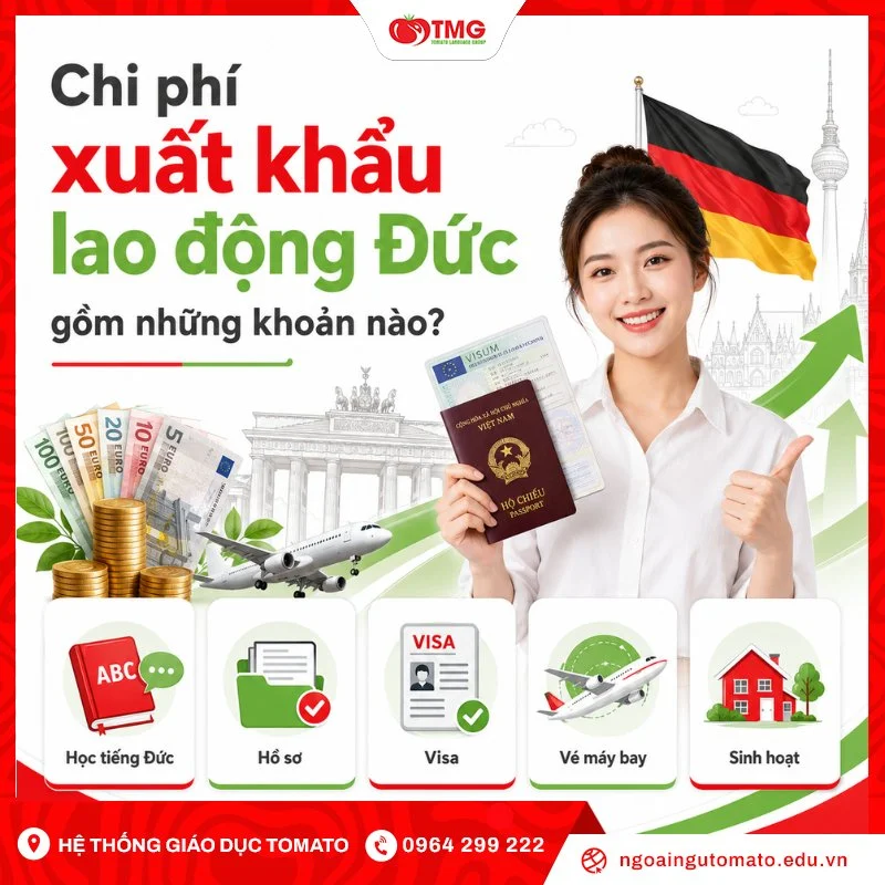Chi phí xuất khẩu lao động Đức gồm những khoản nào?