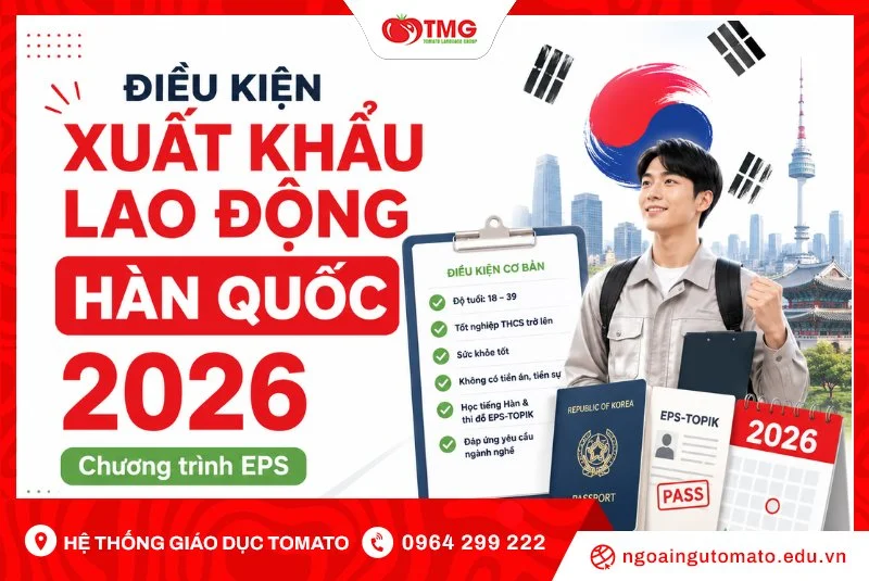 Điều kiện xuất khẩu lao động Hàn Quốc 2026 theo chương trình EPS