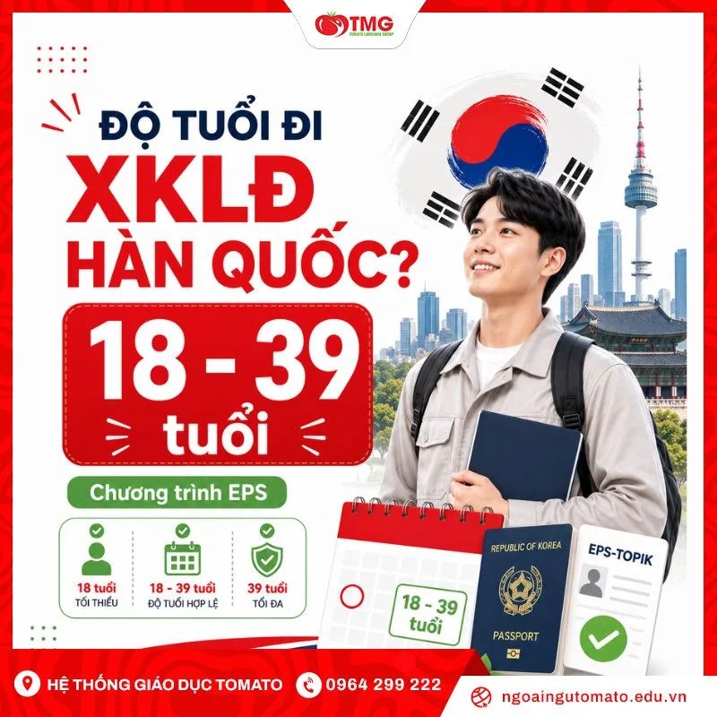 Độ tuổi đi xuất khẩu lao động Hàn Quốc là bao nhiêu?