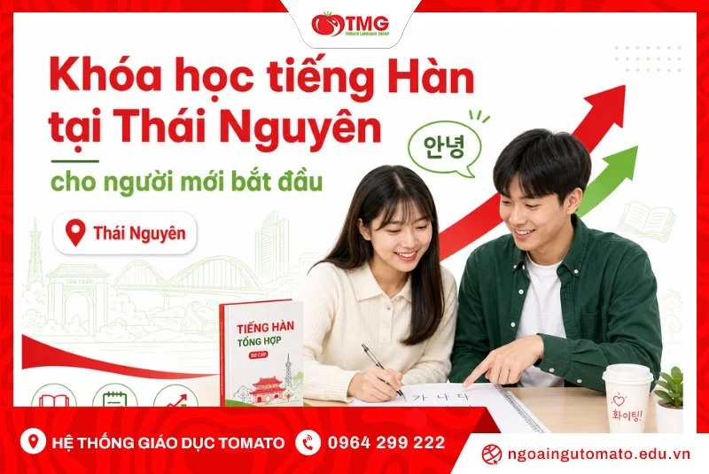 Khóa học tiếng Hàn tại Thái Nguyên cho người mới bắt đầu