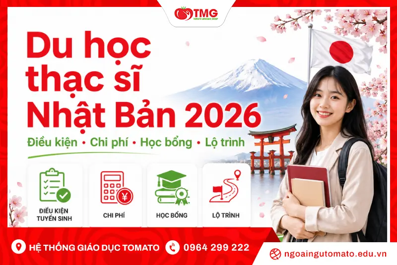 Du học thạc sĩ Nhật Bản 2026: Điều kiện, chi phí, học bổng và lộ trình