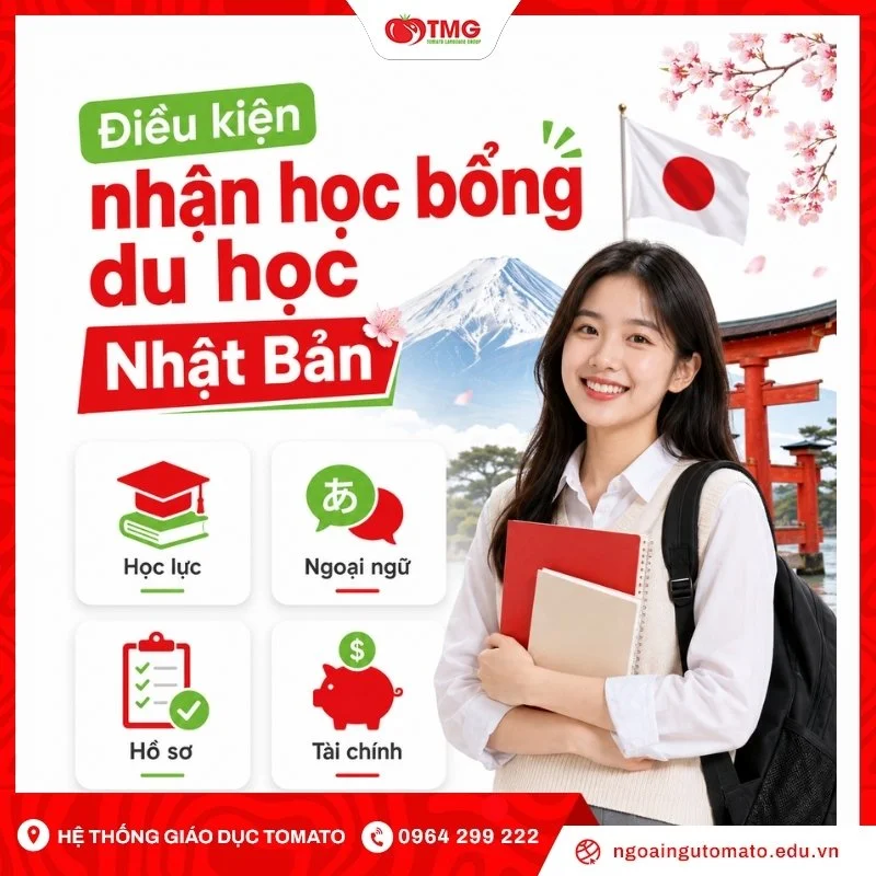 Điều kiện nhận học bổng du học Nhật Bản