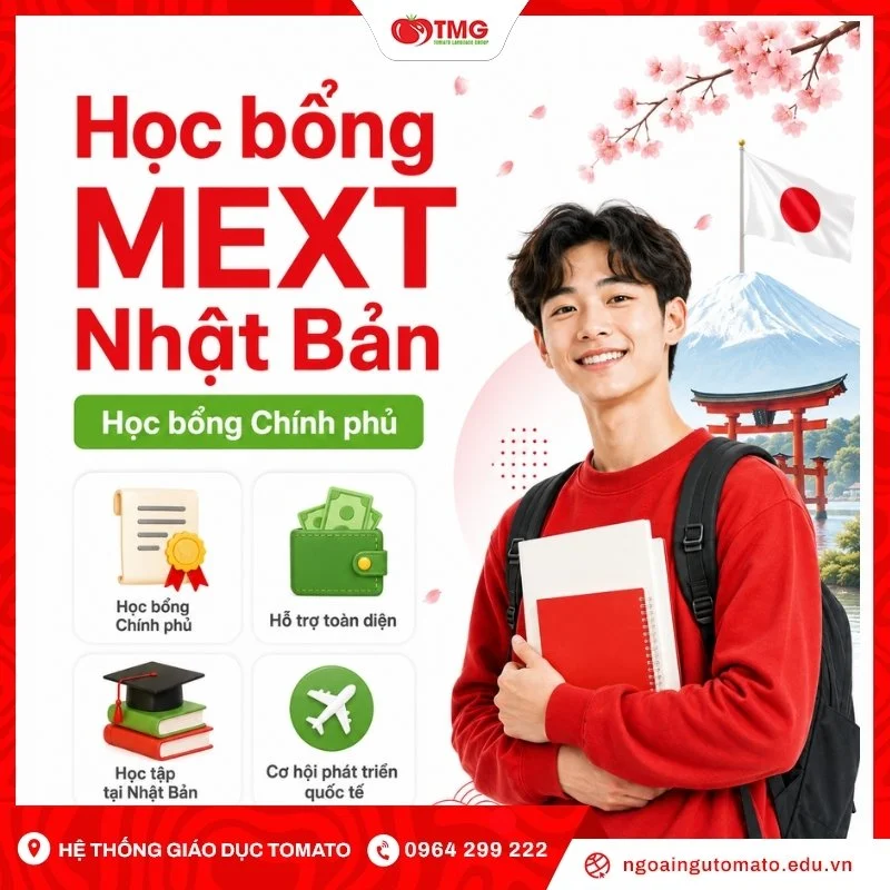 Học bổng MEXT Nhật Bản, học bổng Chính phủ