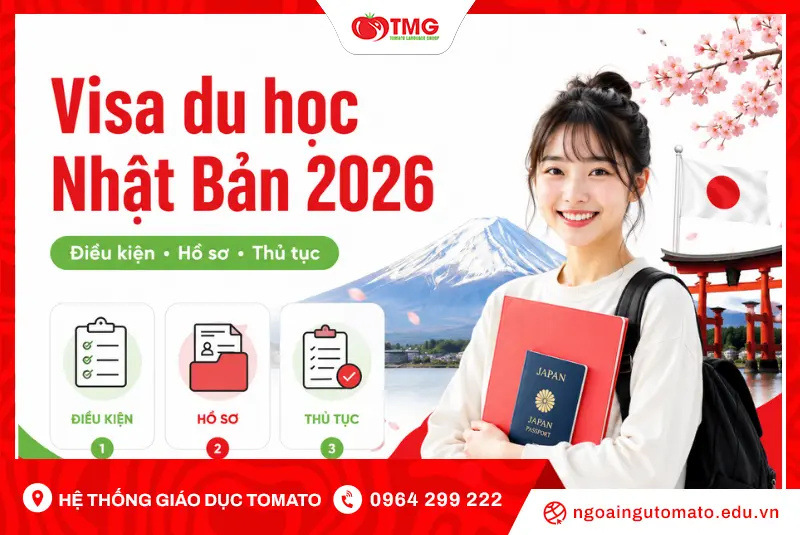 Visa du học Nhật Bản 2026: Điều kiện, hồ sơ và thủ tục