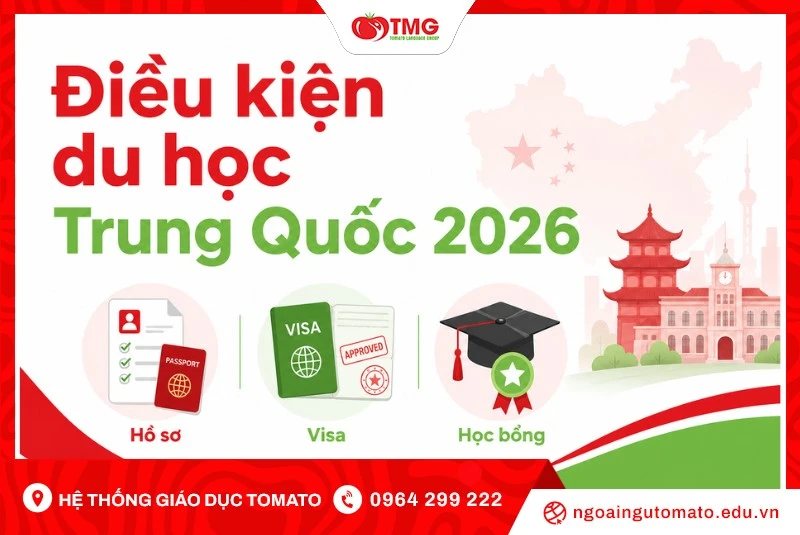 Điều kiện du học Trung Quốc 2026: Hồ sơ, visa, học bổng