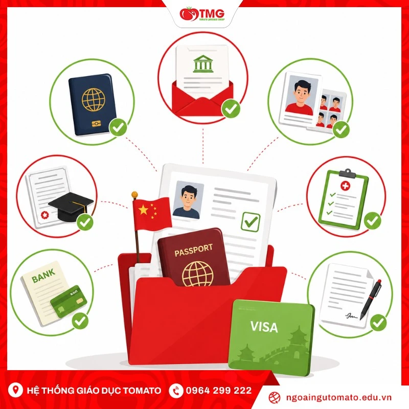 Hồ sơ xin visa du học Trung Quốc gồm những giấy tờ gì?