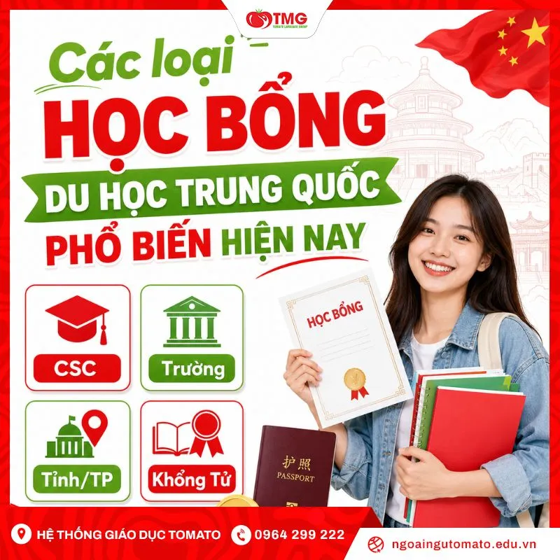 Các loại học bổng du học Trung Quốc phổ biến hiện nay