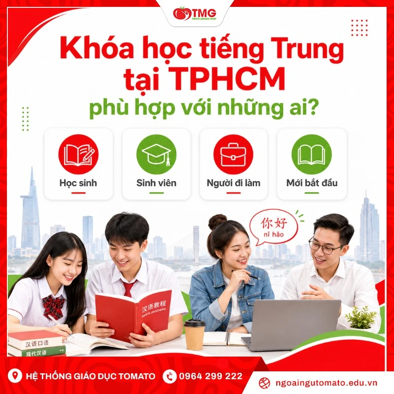 Khóa học tiếng Trung tại TPHCM phù hợp với những ai?