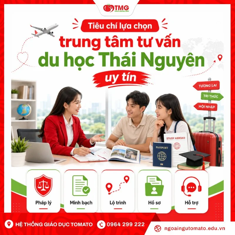 Tiêu chí lựa chọn trung tâm tư vấn du học Thái Nguyên uy tín