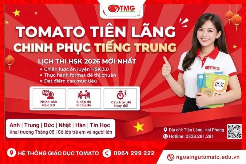 Khai trương trung tâm ngoại ngữ Tomato Tiên Lãng với nhiều ưu đãi học phí và học bổng hấp dẫn