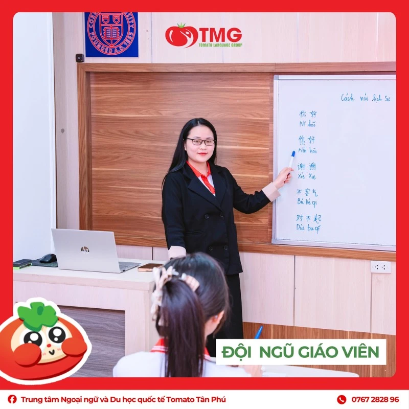 Đội ngũ giáo viên chất lượng tại Ngoại ngữ Tomato