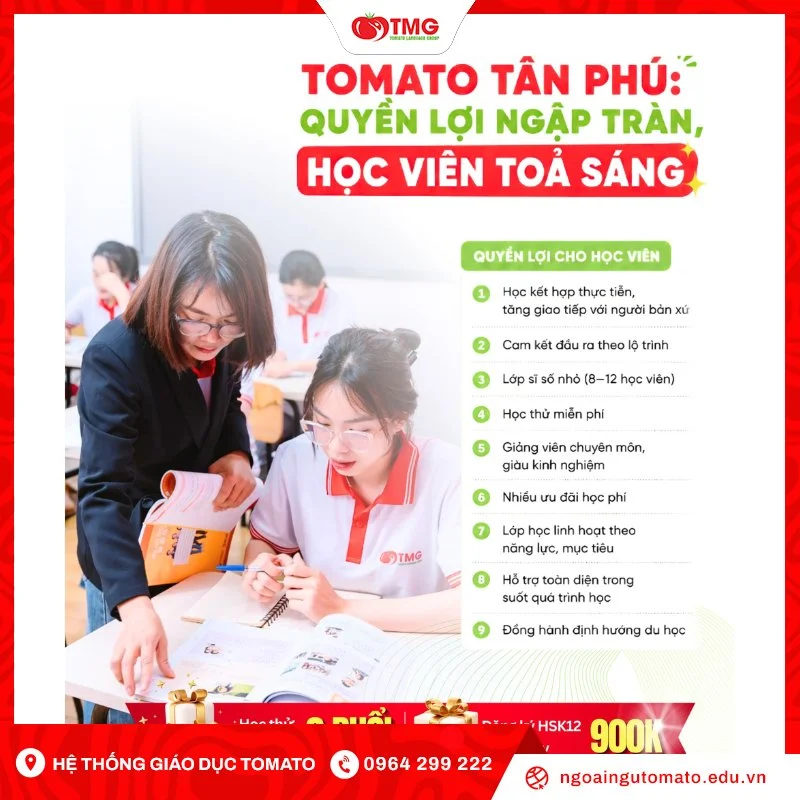Khóa học ngoại ngữ Tomato Tân Phú phù hợp với những ai?