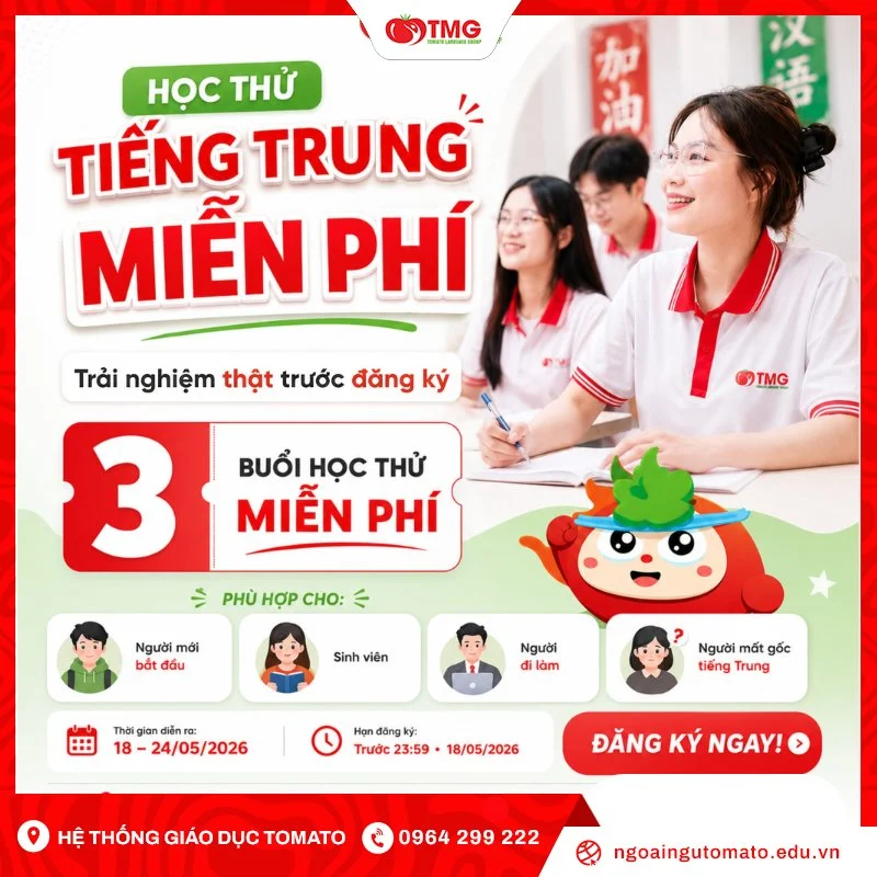 Các khóa học ngoại ngữ tại Tomato Tân Phú